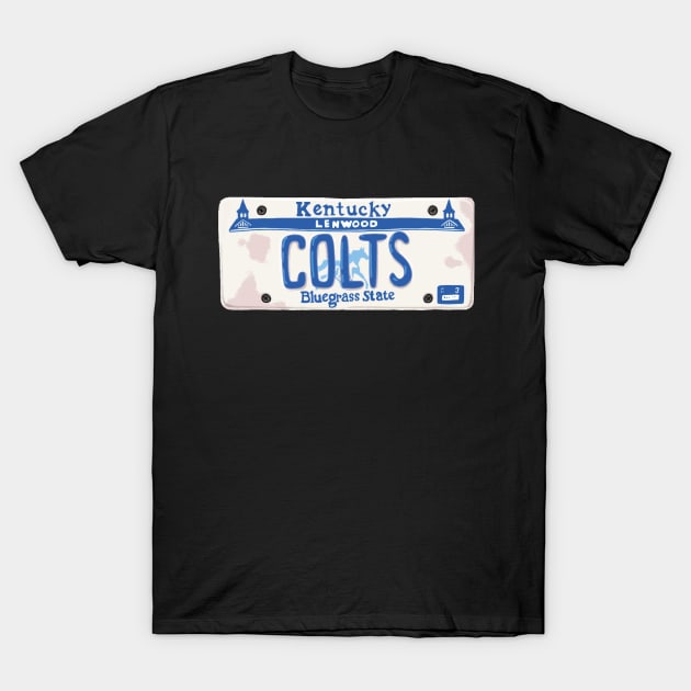 Hoops Lenwood Colts Number Plate T-Shirt by Bevatron